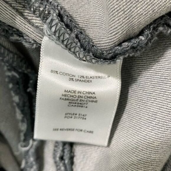 Cabi Gray Skinny Low Rise Stretchy Jeans Size 2 - Picture 7 of 9